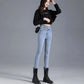 Women's High Waist Jeans Spring and Autumn Are Thin and High Elastic Skinny Pencil Pants Slim Trousers