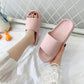 Women Thick Platform Slippers Summer Beach Eva Soft Sole Slide Sandals Leisure Men Ladies Indoor Bathroom Anti-slip Shoes
