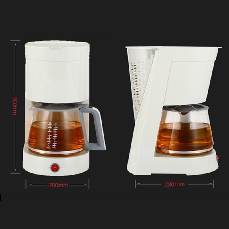 Home Office Special Coffee Machine Automatic Dripping Small Portable Coffee Machine Brewing Tea Dripping Steam Brewing Coffee Brewing Tea 220V