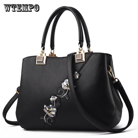 Handbag Women PU Leather Large Capacity Handbag Ladies Message Shoulder Bag
