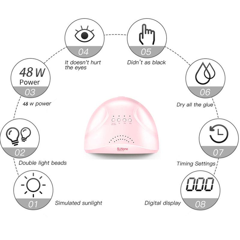 Nail tools kit 48W UV LED nail Lamp Nail dryer set Manicure Set Gel Nail Polish nail art set