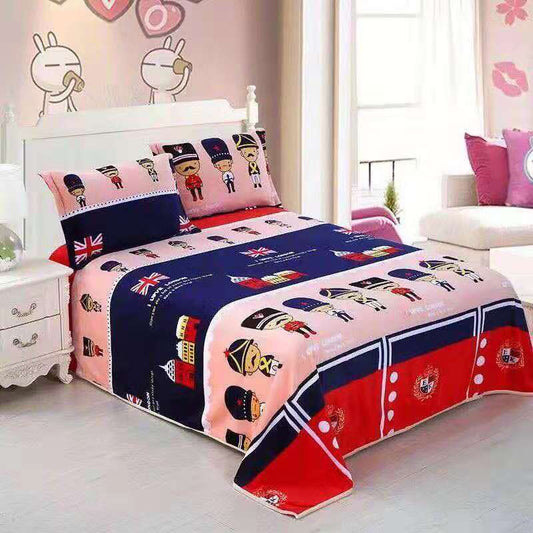 Winter Plush Plush Bed Sheet Single Double Blanket Coral Fleece Thick Flannel Blanket Double-sided Fleece Blanket Warm Nap Blanket
