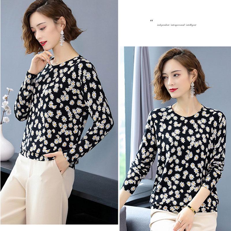 Autumn Winter 3D Printed Woolen Sweater Women O-neck Long Sleeve Warm Pullover Knit Wool Blend Jumper Tops