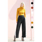 Chic Simple Color Knitwear High-collar Slim Bottoming Crop Top Long Sleeve Pullover Sweater