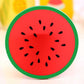 3pcs/5pcs/7pcs Simple Creative Coaster Colorful Jelly Color Fruit Shape Anti-scalding Non-slip Silicone Heat Insulation Pad Water Coaster