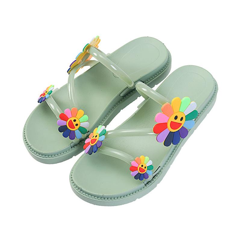 Ladies Slippers Summer Wear Soft-soled All-match Sandals and Slippers Female Students Out Thick-soled Non-slip Shoes