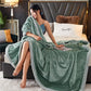 Pure Color Thick Milk Fleece Blanket Quilt Coral Fleece Autumn and Winter Flannel Blanket Plus Fleece Quilt Nap Blanket