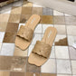 Fairy Style Slippers Indoor and Outdoor Flat-bottomed Wild Korean Round Side Open-toed Sandals and Slippers