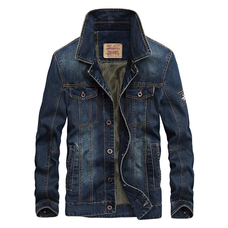 Mens Denim Jacket Autumn Fashion Men's Jeans Jackets Coats Winter Men Plush Thicken Warm Jacket