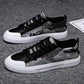 Spring Men's High-top Canvas Shoes Korean Fashion Camouflage Vulcanized Shoes Round Toe Trend Tie Sneaker Rubber Men Boots