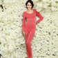 Ladies Thermal Underwear Winter Suit Thin Autumn Clothes Trousers Bottom Round Neck Body Shaping Tights