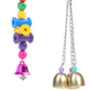 5/6pcs Parrot Bird Toy Set Hanging Cage Swing Rainbow Bridge Toy Bird Supplies