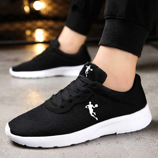 38-45 Men Black Sneakers Wear-resistant Basketball Shoes Breathable Deodorant Outdoor Running Shoes