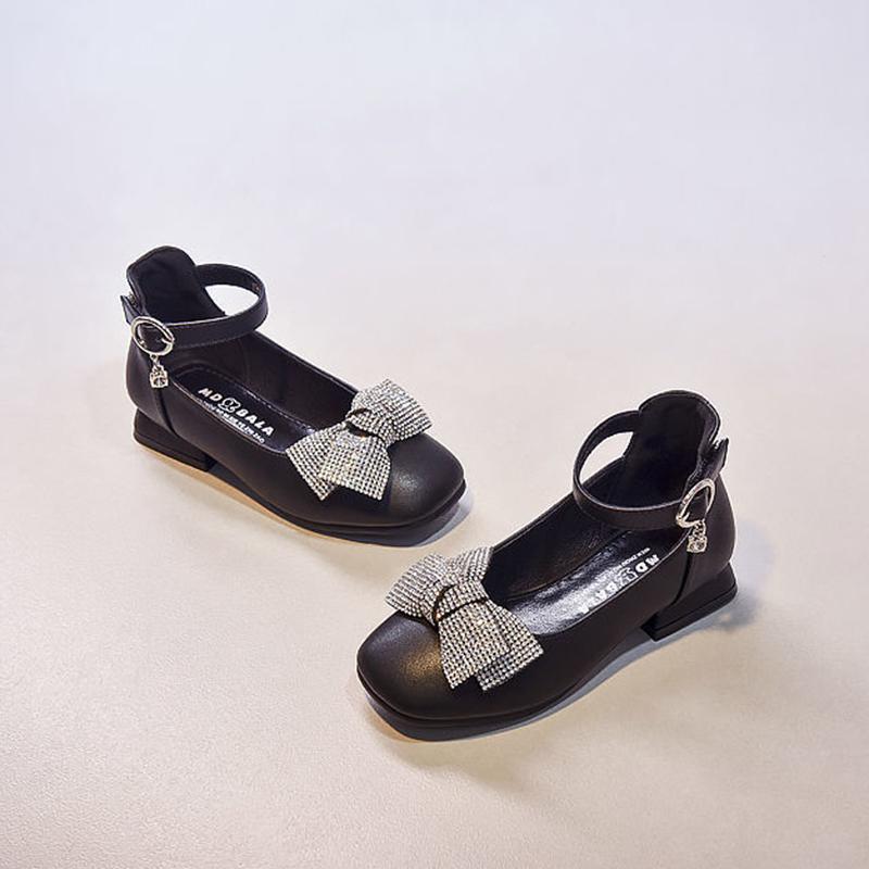 Children's Shoes  Princess Shoes Spring  Summer Girls' Leather Shoes  All-match Elementary School High-heeled Red Performance Shoes