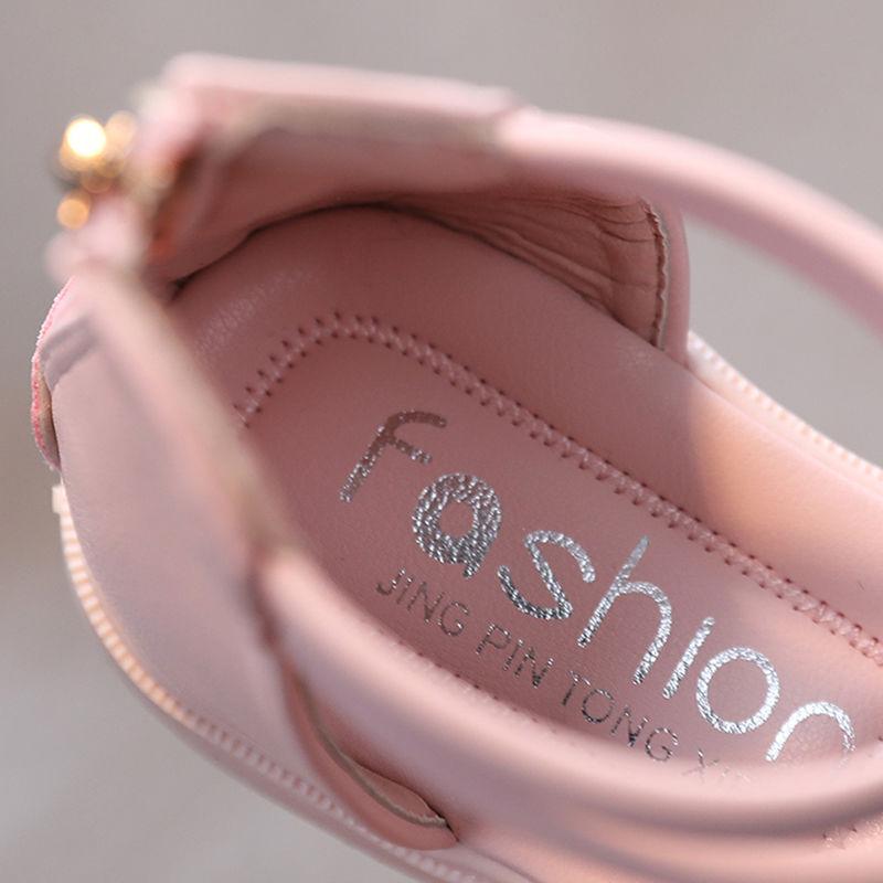 Girls' Roman Shoes  Summer Sandals  Princess Shoes  Korean Version  Children's Soft-soled Open-toed Beach Shoes