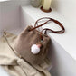 Autumn and Winter One-shoulder Big Bag Lady Shopping Bag All-match Messenger Bag Large-capacity Fashion Plush Handbag