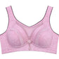 Comfortable Solid Color Cotton No Steel Ring Thin Tank Top Push Up Bra Large Size Full Cup Tube Top Breathable Bra