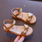 Girls' Sandals In Summer Soft Soled Non Slip Little Girls' Flat Beach Shoes Children's Princess Cool Shoes