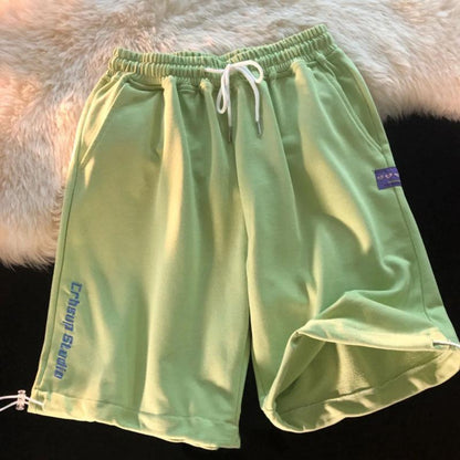 Summer Ins Loose Casual Shorts Sports Comfortable Breathable Five-point Pants Unisex Harajuku Style Student Soft Skin-friendly Pants
