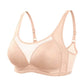 Women Thin No Steel Ring Large Size Anti-Sagging Glossy Fashion Style Top Support Breathable Sports Yoga Sweat-absorbing Soft and Comfortable Bra