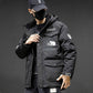 Winter Men's Down Jacket Tide Brand Trend Mid-length Tooling Jacket Warm Hooded Clothes
