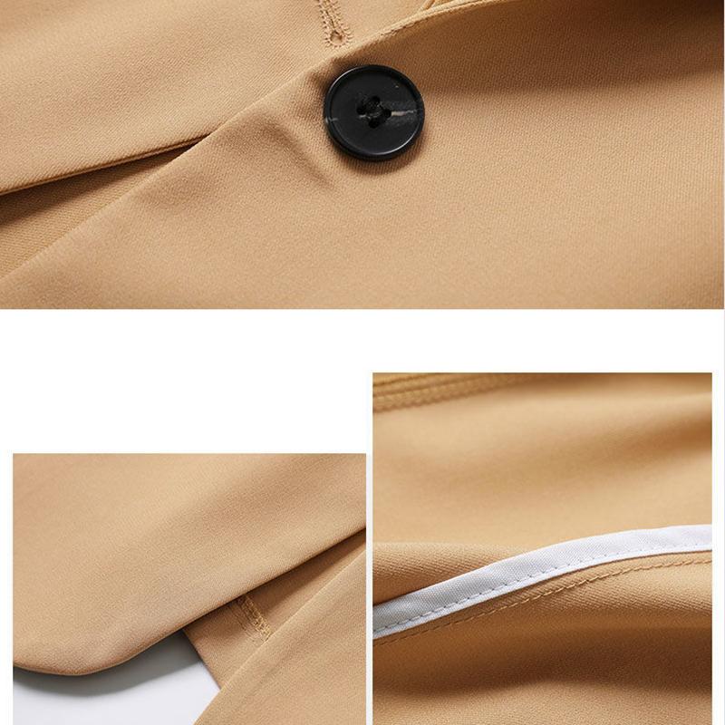 Women's Suit Jacket Slim Fit Drape Thin Sleeves Suit Jacket Elegant Design Ladies Work Wear Temperament Thin Casual Jacket