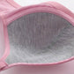 Ladies Gather Bra No Steel Rings Non Magnetic Underwear Lined Sponge Cover Anti-sagging Anti-glare Simple Sexy Lace Striped Bra