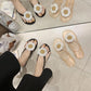 Flip-flops Female Summer Wear Students Korean Version of Small Daisy All-match Ladies Flat-bottom Trend Beach Sandals and Slippers