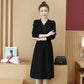 Autumn Winter Warm Long-sleeved Sweater Women's Mid-length Slim Bottoming Shirt Knitted Dress Women