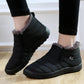 Snow Boots Women Shoes Winter Warm Flat Couple Style Ankle Boots Cotton Slip on Plus Size Platform Booties Winter Shoes for Women