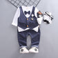 Baby Suit Three-piece Suit Children Boy Suit Kids British Style Flower Girl Dress Tide