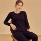 Women Winter Autumn Warm Clothes Thermal Underwear Plus Velvet O-neck Tops Pants Tight Thicken Windproof Long Sleeve High Elasticity Slim Tracksuit