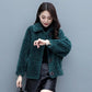 Fashion Ladies Lapel Lamb Velvet Jacket Winter Long Large Size Button Jacket Thick Warm Long-sleeved Cardigan Jacket