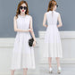 Womens Dress Summer Solid Color Pleated Chiffon Sleeveless Elasticated Belted Party Dress Womens