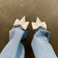 Bowknot Flat Shoes Women's Ballet Shoes Elegant Temperament Single Shoes Women