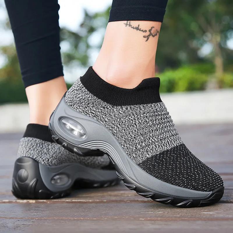 Women's Autumn Casual Shoes Non Slip Soft Sole Running Shoes Spring Breathable Sports Sneakers