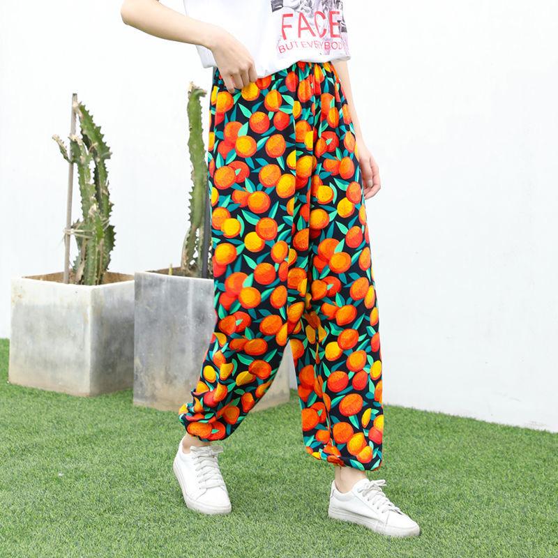 Girls Pants Wide Leg Bloomers Summer Loose Thin Trousers Fashion Trend Seaside Vacation Beach Pants