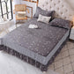 Bedding Cotton Bedroom Mattress Cover Korean Print Lace Mattress Anti-slip Protection Dust Cover