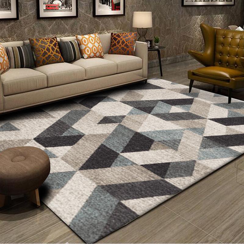 Nordic Geometric Carpets for Living Room Carpet Bedroom Sofa Coffee Table Rug Floor Mat Modern Rugs