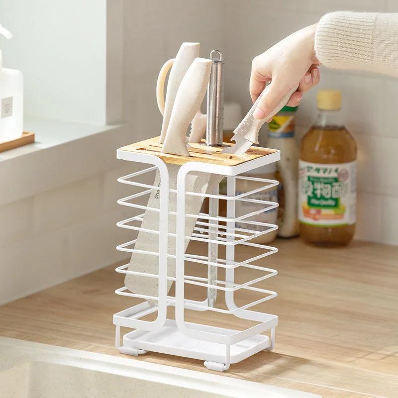 Kitchen Supplies Tool Storage Rack Multi-function Stainless Steel Simple Storage Rack