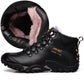Leather Outdoor Winter Shoes Cotton Boots Men's Snow Boots Winter Plus Velvet Warm Leather Shoes Winter High-top Shoes