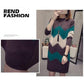 Mid-length Pullover Sweater Women All-mach Loose Large Size Thick Knitted Sweater dress Autumn Winter