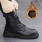 Martin Boots Men's Winter British Style Korean Tooling Shoes Wild Warm Men's Boots Plus Velvet High-top Cotton Shoes Trend Military Boots