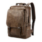 Vintage Laptop Leather Backpacks for School Bags Men Travel Leisure Backpacks Casual Bag Schoolbags