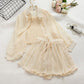 3pcs/set Women's Summer Shorts Sets Chiffon Cardigan Top Camisole Wide-leg Shorts Three-piece Set Women's Summer Outfits