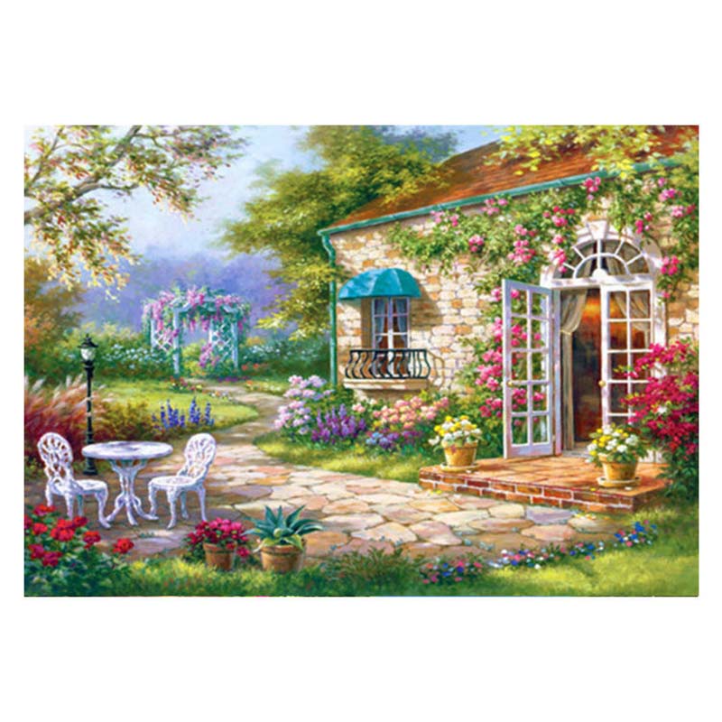 Landscape Diamond Painting Full Diamond Bedroom Dining Room Small Diamond Embroidery Sticker Diamond Cross Stitch Landscape Painting