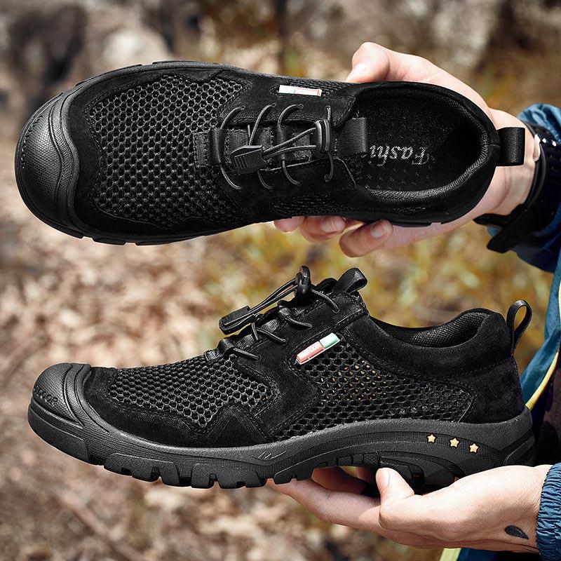 Plus Size 38-46 Men Outdoor Water Sneaker Non Slip Hiking Climbing Aqua Shoes Beach Barefoot Upstream Shoes Seaside Shoes