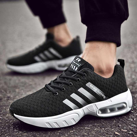 39-47 Men Mesh Sneakers Wear-resistant Outdoor Basketball Shoes Deodorant Lightweight Running Shoes