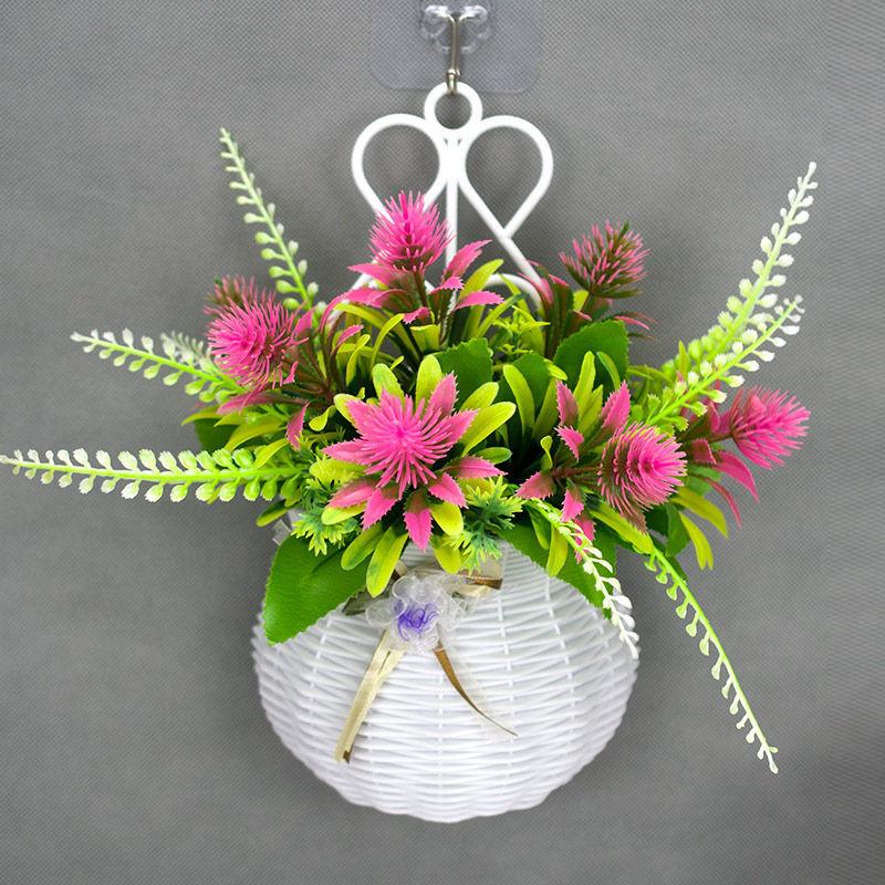 Pendant Bedroom Living Room Wall Arrangement Bouquet Wall Decoration Fake Flower Set Rose Simulation Flower