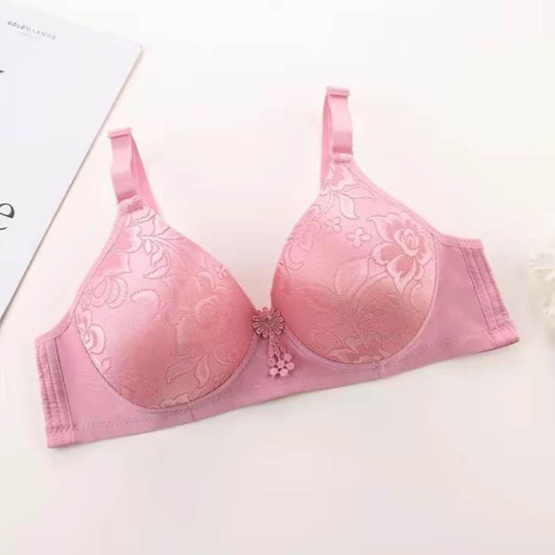 Ladies Plus Size Thin Shaped Gathering No Steel Ring Adjustable Comfortable Breathable Bra